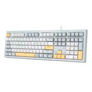 지클릭커 오피스프로 OPK50 사일런스 M RGB 무소음 방수 키보드 108키 Navy Blue 빈컴