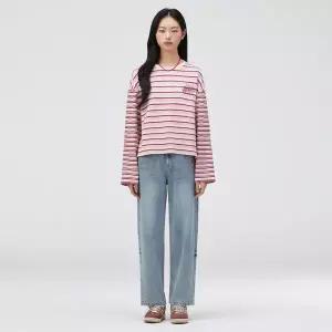 [롯데백화점]써스데이 아일랜드 밴딩 베기핏 데님 팬츠 T262MJE141W