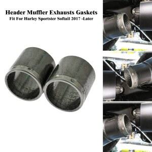 오토바이 배기 머플러 개스킷 커버 링 어댑터 커넥터 할리 스포스터 XL 883 1200 소프테일 브레이크아웃 FXDF 2017