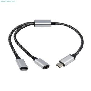휴대용 USB C 타입 C-더블 스플리터 Y형 케이블 허브 기기, 게임 핸들용)