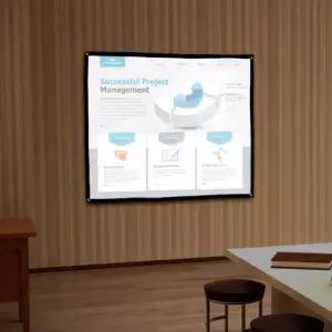 이동형 빔프로젝터 스크린(120x90cm) 휴대용스크린