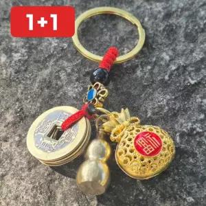 복주머니 키링 전통 엽전 열쇠 고리 자동차 부적 가방 장식