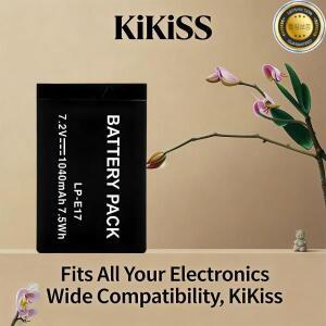 캐논 EOS M3 M5 750D T6i 800D Kiss X8i용 LP-E17 1040mAh 안정적인 카메라 배터리