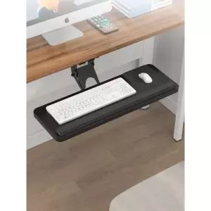 프리미엄 키보드 트레이 책상 슬라이딩 테이블 손목 거치대 받침대 인체공학 블랙 64cm