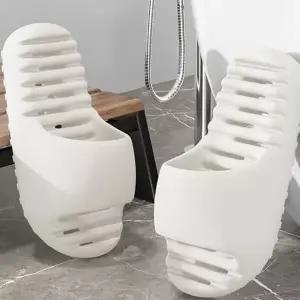 경량 욕실화 두꺼운 신혼부부 화장실 욕실 물빠짐 슬리퍼 미끄럼 방지 사무실 실내화 캐주얼 다용도 물놀이