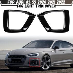 앞범퍼 안개등 그릴 커버, 아우디 A5 2020 자동차 레이싱 프레임, 뚜껑 캡 후드, 2