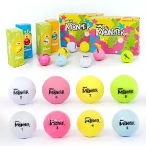 고반발 컬러 골프공 3구 무광 유광 2피스 비거리 향상 연습용 필드용 퍼팅 스윙