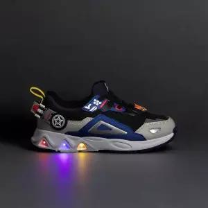 [휠라키즈]휠라 키즈 휠라 헬로카봇 라이트 BLACK/BLUE/WHITE FK261CD01X053 001