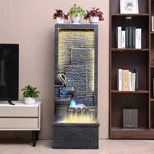 실내 대형 인공폭포 물소리 미니분수대 인공폭포 물멍