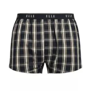 엘르이너웨어 남성 체크 아웃밴드 트렁크EDMTK981NV1220627