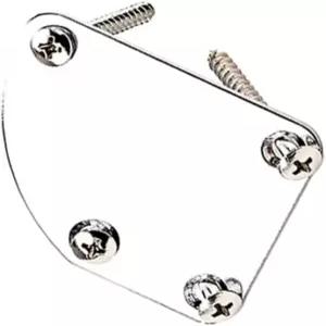 FAVOMOTO 1세트 기타 넥 조인트 플레이트 교체 장착 일렉트릭 및 베이스 이지 설치 나사 호환 모델