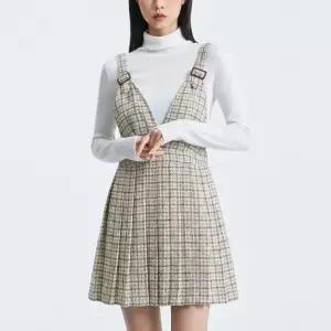 [미쏘] 플리츠 레이어드 미니원피스 (MIWOWC102G-T)