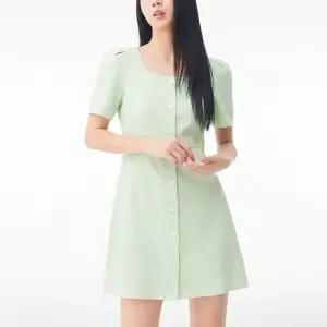 [미쏘] 퍼프소매 A라인 미니 원피스 (MIWOWD702G-T)