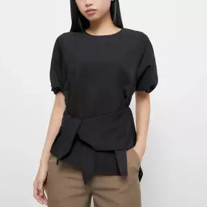 [미쏘] 꼬임디테일 블라우스 (MIWBLDT9QB-T)