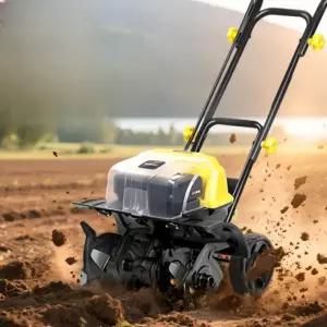 소형 전동 텃밭관리기 텃밭 경운기 밭갈이 충전식 무선농업용 휴대용 전동쟁기