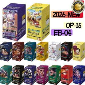 반다이  애니메이션 부스터 박스 원피스 OP09 OP15 EB04 PRB02 새로운 시대의 각성 TCG 컬렉션 카드 장난감