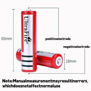 새로 업그레이드된 2026년 신형 3.7V 6800mAh 충전식 18650 리튬 배터리 LED 손전등 배터리 리튬 배터리