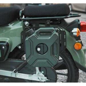 바이크 기름통 휴대용 급유 그린오일포트3L 4리터 왼쪽에 휘발유통 긴급 예비 레드 캠핑