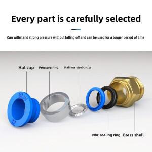 호환 5개 PC  에어 커넥터 피팅 4mm 6mm 8mm 10mm 나사 M5 1/4 3/8 1/2 호스 파이프 퀵