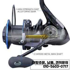 큰강한 금속 바다 낚시 릴 10000 스풀 라인 컵 25KG 드래그 장거리 바닷물 스피닝 코일 13 + 1BB