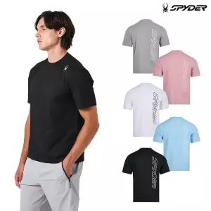 [스파이더](센텀시티점) 남성 백 레터 반팔 티셔츠 SPKMCNRS301M