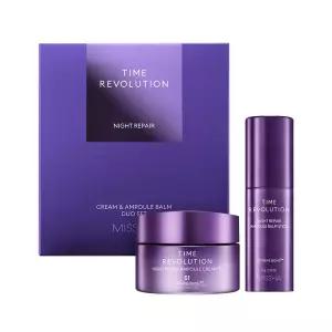 [미샤] 타임레볼루션 나이트리페어 크림 + 앰플밤 세트