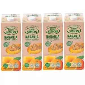 돈시몬 생과일 착즙 오렌지주스 2L 4개