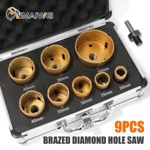M14 다이아몬드 코어 비트 세트 스톤 화강암 유리 석 앵글 그라인더 도자기 타일 크라운 Matel Crowns 9PCS