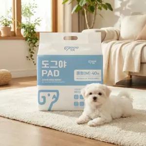 [무료체험 2장] 도그야 프리미엄 배변패드 중형 3일에1장 고흡수 애견패드 탈취 논슬립