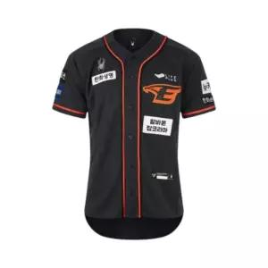 스파이더 한화이글스 남성용 24 어센틱 원정 패치v2 유니폼 티셔츠 다크그레이 90 95 100 105 110 115