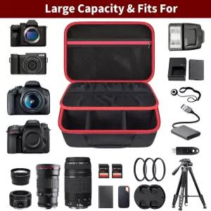 캐논 EOS 레벨 T7/R50/R6 마크 II/R100용 카메라 케이스 소니 알파 7 IV/ ZV-E10/ A6400/ A6700/ A6100용