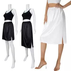 옆트임 속치마 70cm 여름 비침방지 빅사이즈 롱 원피스 이너 슬립