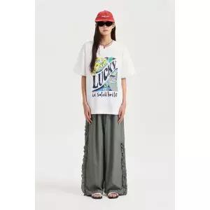 [럭키슈에뜨](센텀시티점) 프릴 포인트 밴딩 팬츠(LFPNM25650KHX)