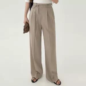 [에이와비] [140.150ver] #AWABMADE:_듀얼히든핀턱와이드슬랙스 -키작녀/기장선택/끈세트/2color/3size