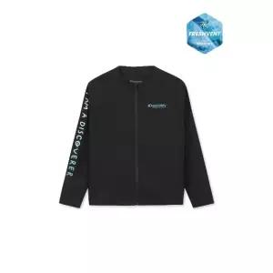 키즈래쉬가드 AQS DKSW54053-BKS 키즈 프레시벤트 에센셜 풀집업 래쉬가드