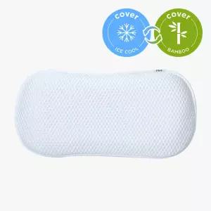 엘라바 롱슈크림 아이스 양면 쿨 커버 유아 아기 베개 냉감 밤부