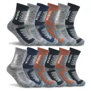 이제이 남자 남성 두꺼운 장목 등산양말 작업용 스포츠 양말 12켤레