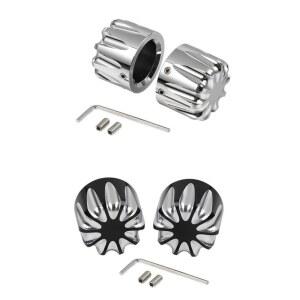 오토바이 프론트 CNC 액슬 너트 커버 캡 볼트 할리 투어링 FLHT 소프트 팻보이 FLSTF FLSTC XL1200X 다이나 와이드 팻 밥용