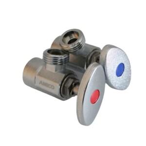 DN15 G BSP 암수 스레드 황동 니켈 도금 90 도 엘보 앵글 밸브 세라믹 코어 배관 냉온수 1/2 인치