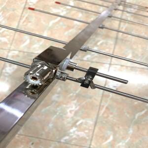 야외 스테인리스 스틸 야기 안테나, 햄 라디오 리피터 타워, 8 개 요소, UHF430M, 440MHz, 12dBi, 433M