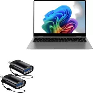 삼성 갤럭시 북5 프로와 호환되는 박스웨이브 케이블(터치스크린 16인치 미포함) - USB-C to A