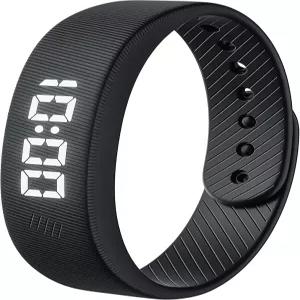 칼로리 카운터 만보계 진동 알람 남성용 USB 충전식 실리콘 손목밴드가 포함된 고사사 경량 LED 디지털