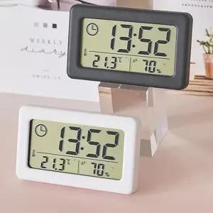 측정기 실내 탁상 온습도 디지털 온습도계 시간 시계