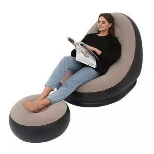 접이식 에어 소파 휴대용 간이 에어쿠션 1인용 에어 소파 야외용 차박용 캠핑용 의자