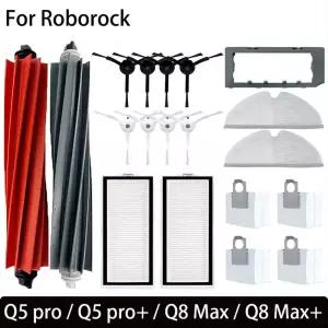 Roborock Q8 Max Q5 Pro 교체 부품 액세서리 메인 사이드 브러시 Hepa 필터 걸레 먼지 봉투