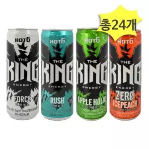 buyus 핫식스 더킹 포스 러쉬 애플 피치 제로 355ml x 각6개(총24개) 굿딜 브이숍 illo001