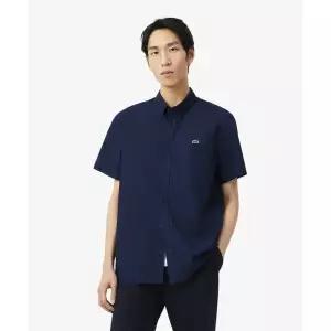 [국내매장정품] 라코스테 LACOSTE 남성 라이트 포플린 반팔 셔츠 CH2312-56G 166 CH2312-56G166 210902
