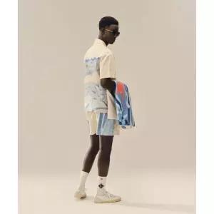 [국내매장정품] 라코스테 LACOSTE 남성 오픈 카라 빅크록 그래픽 반팔 셔츠 CH1995-56G 3IY CH1995-56G3IY