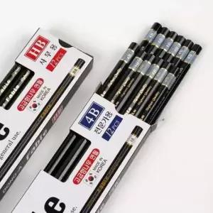 [JED] 진한연필 연필 4B 전문가용연필 파블 스케치펜슬 12본