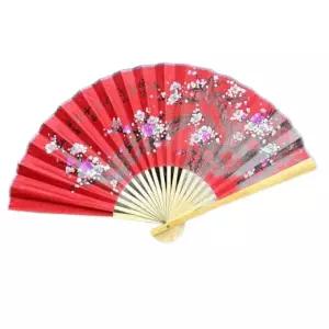 최고급 신당 초대형 부채 소품 인테리어 무당 붉은색 공연 대홍색 50cm